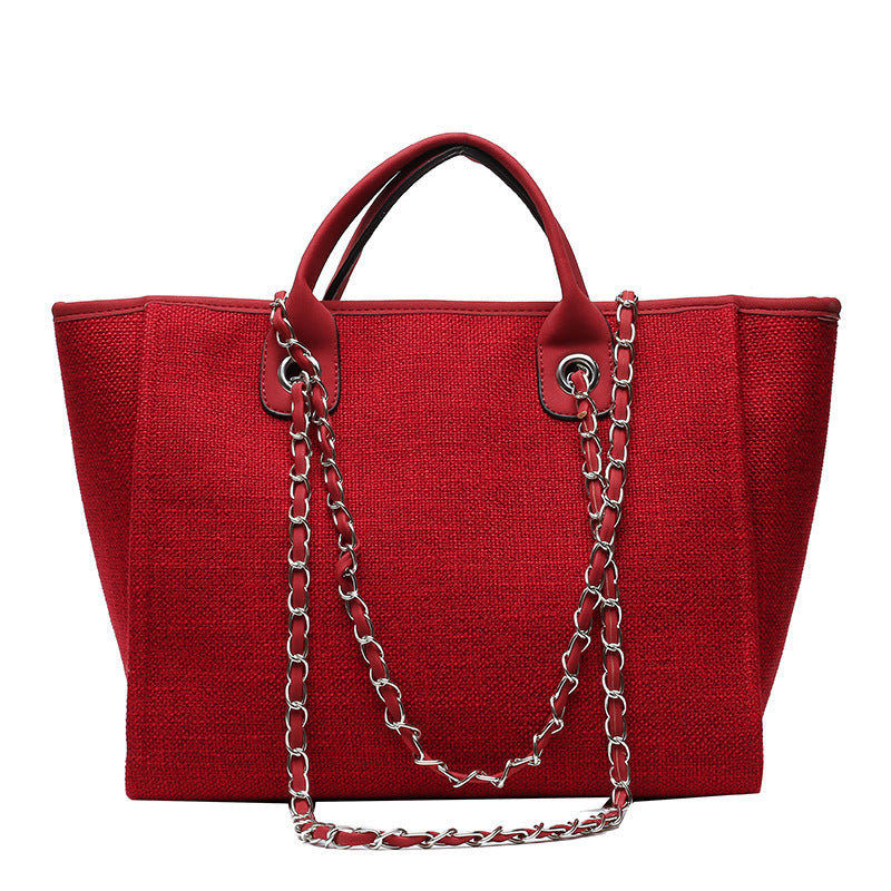 GlamPour – Stylish Chain Bucket Tote Bag for Women
