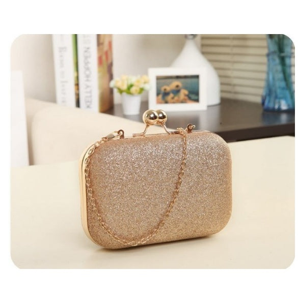 GlamVault – Luxury Gold Clutch Evening Bag