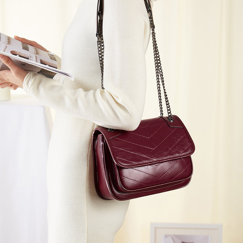 PureGraze – Elegant Cowhide Leather Handbag for Women