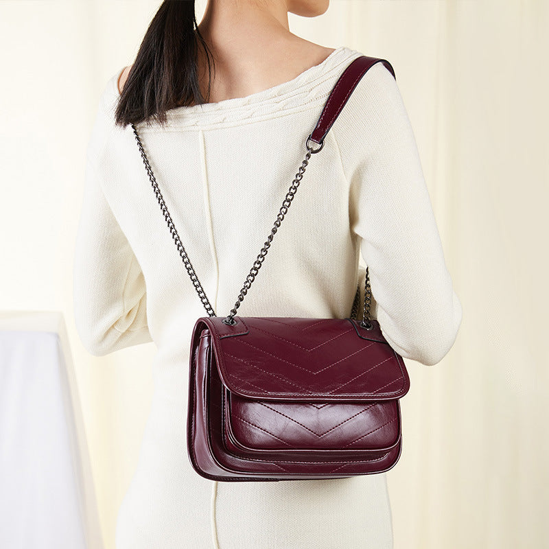 PureGraze – Elegant Cowhide Leather Handbag for Women