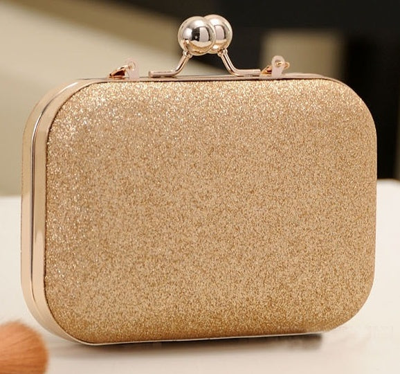 GlamVault – Luxury Gold Clutch Evening Bag
