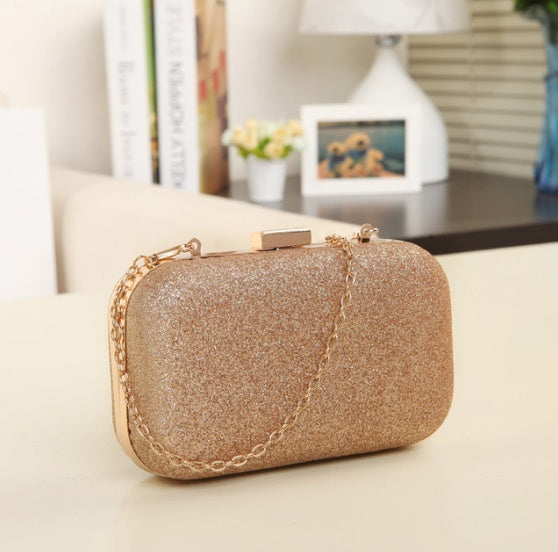 GlamVault – Luxury Gold Clutch Evening Bag
