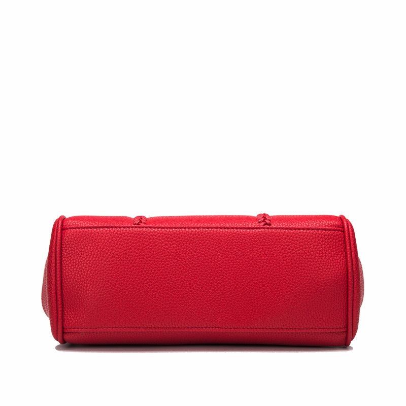 Classic Lychee Pattern Shoulder Bag