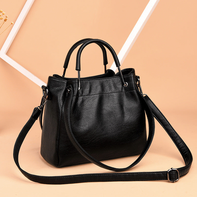 Premium Korean Leather Bucket Bag
