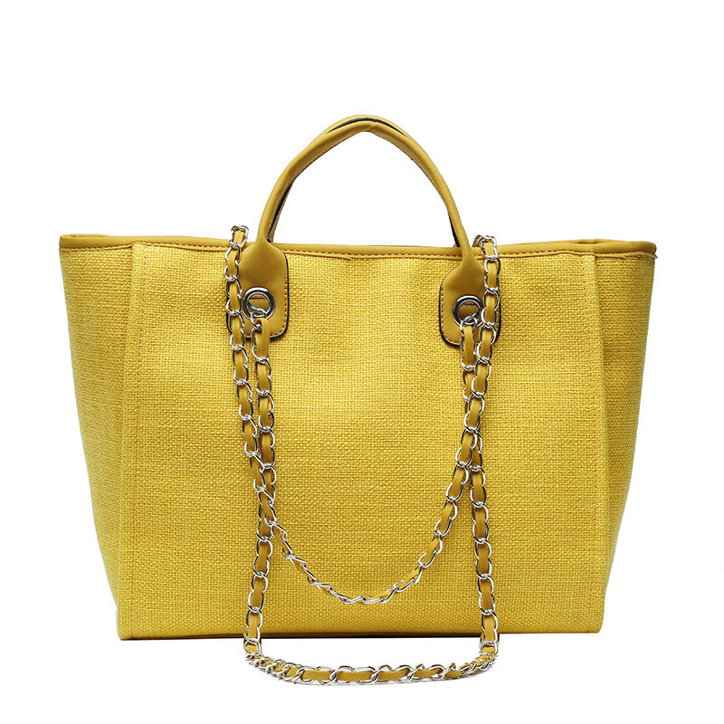 GlamPour – Stylish Chain Bucket Tote Bag for Women