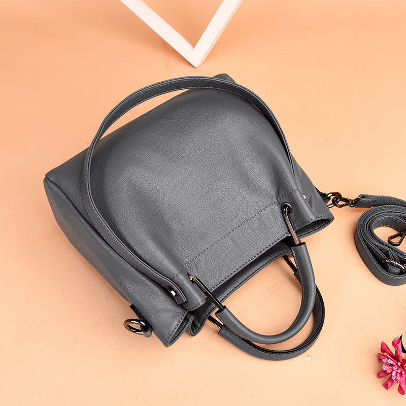 Premium Korean Leather Bucket Bag