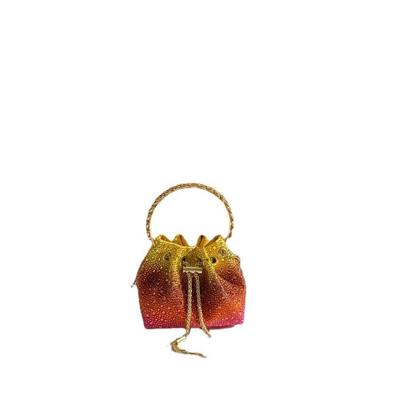 GlimmerTote – Elegant Rhinestone Chain Handbag
