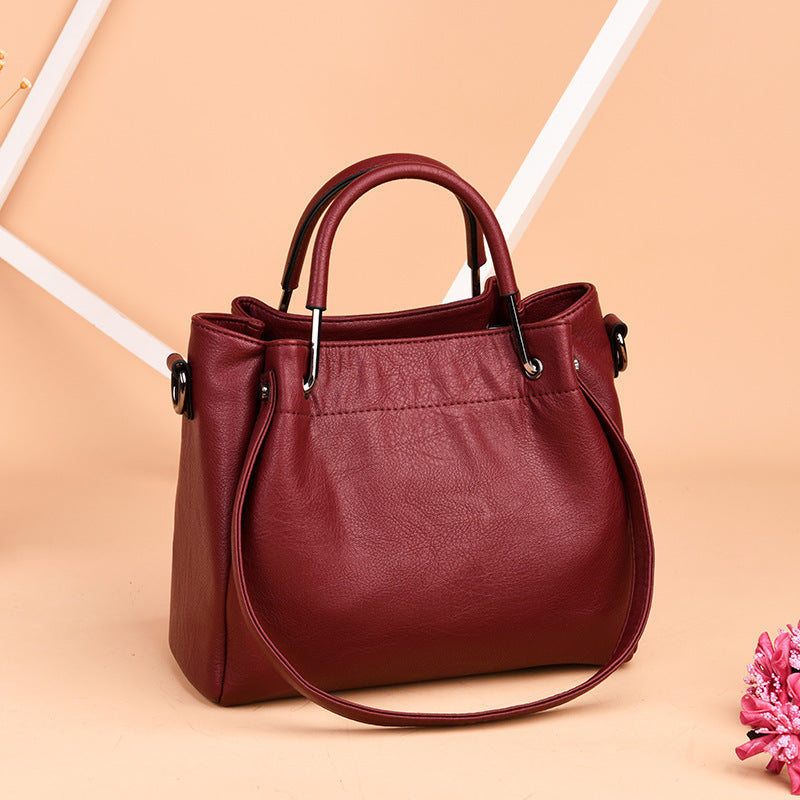 Premium Korean Leather Bucket Bag