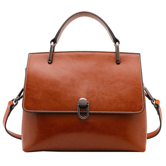 "Premium Cowhide Leather Handbag for Women"