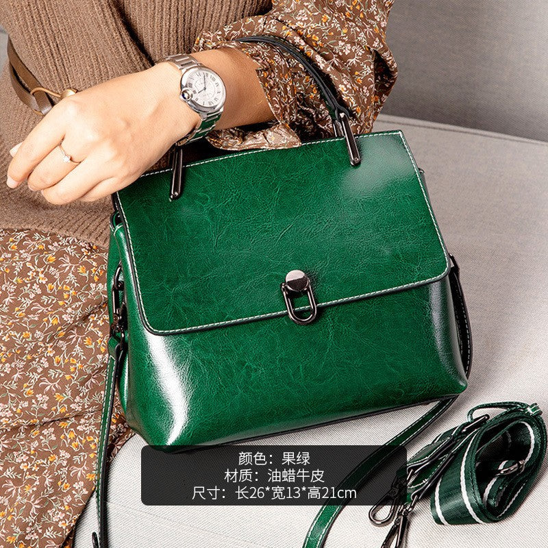 "Premium Cowhide Leather Handbag for Women"