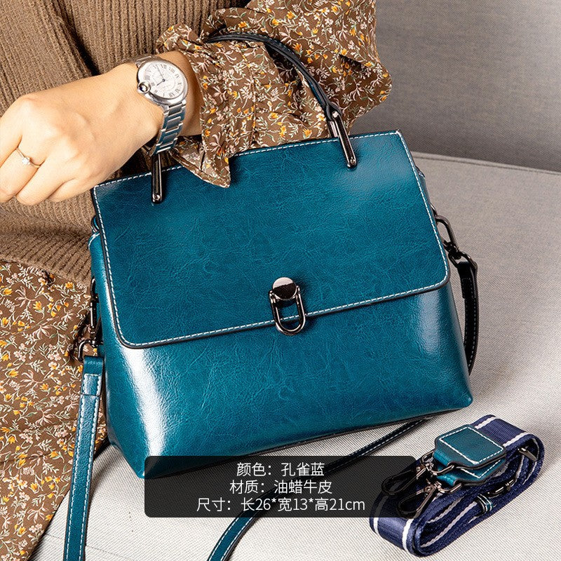 "Premium Cowhide Leather Handbag for Women"