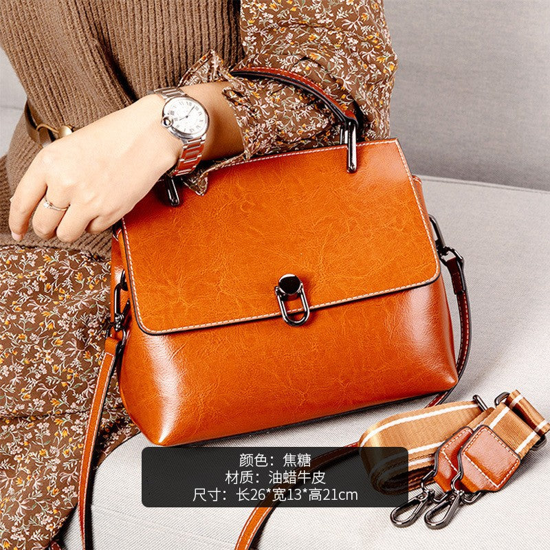 "Premium Cowhide Leather Handbag for Women"