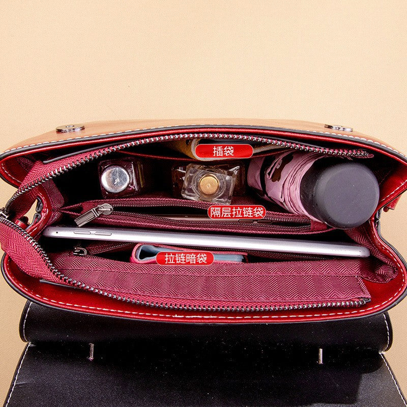 "Premium Cowhide Leather Handbag for Women"