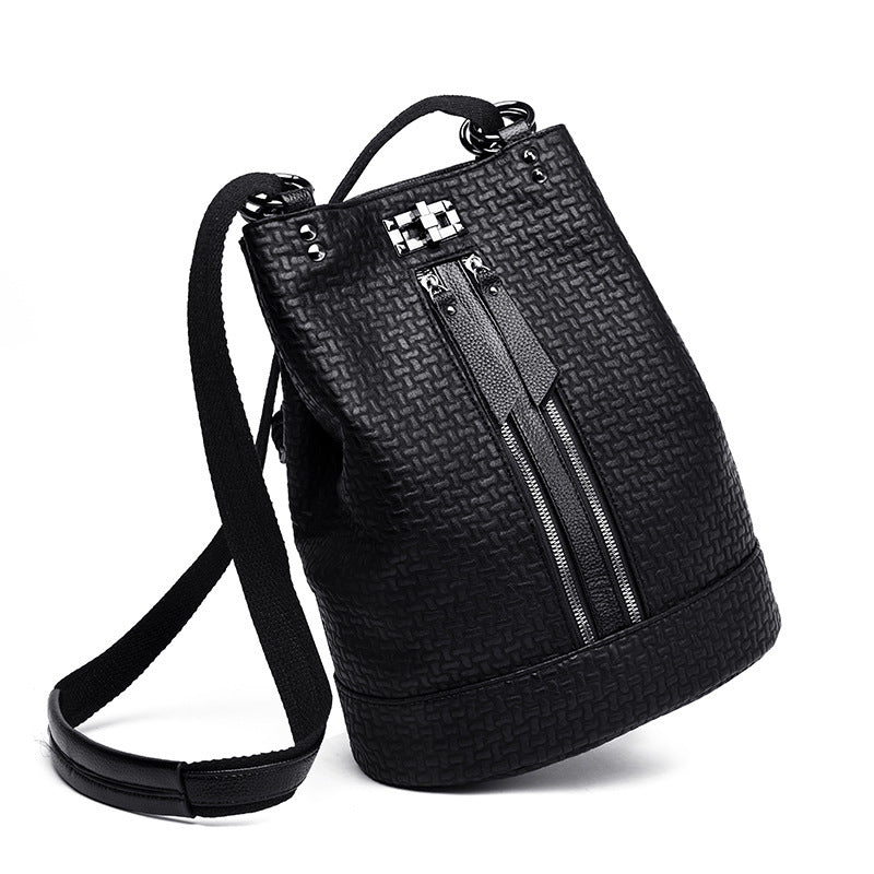 Leather Handbags Fashion Korean Casual Backpack