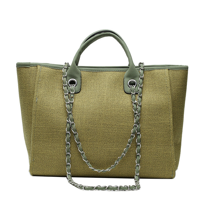 GlamPour – Stylish Chain Bucket Tote Bag for Women