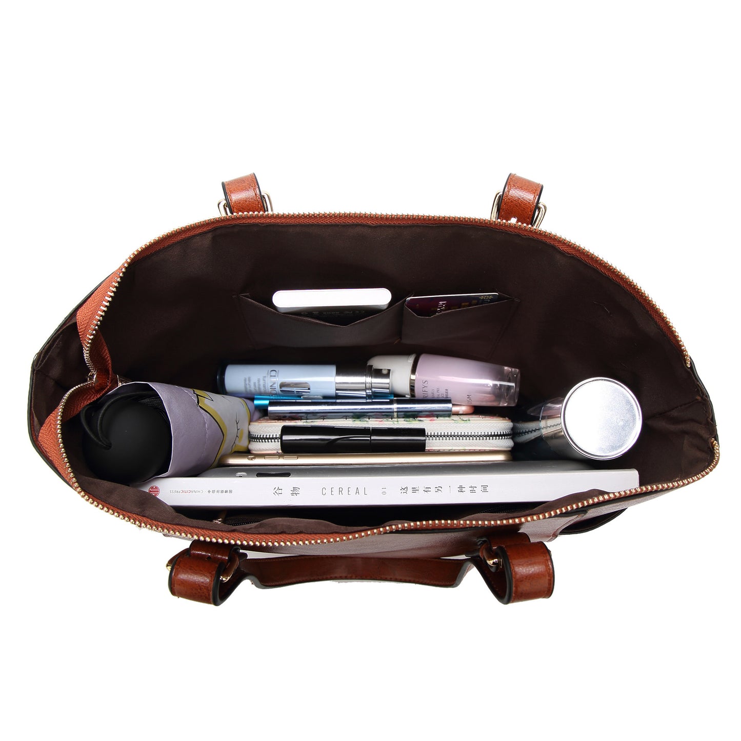 ShineCraft – Elegant Waxed Leather Tote Bag