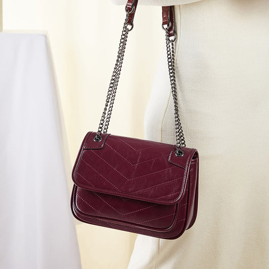 PureGraze – Elegant Cowhide Leather Handbag for Women