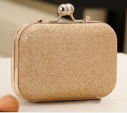 GlamVault – Luxury Gold Clutch Evening Bag